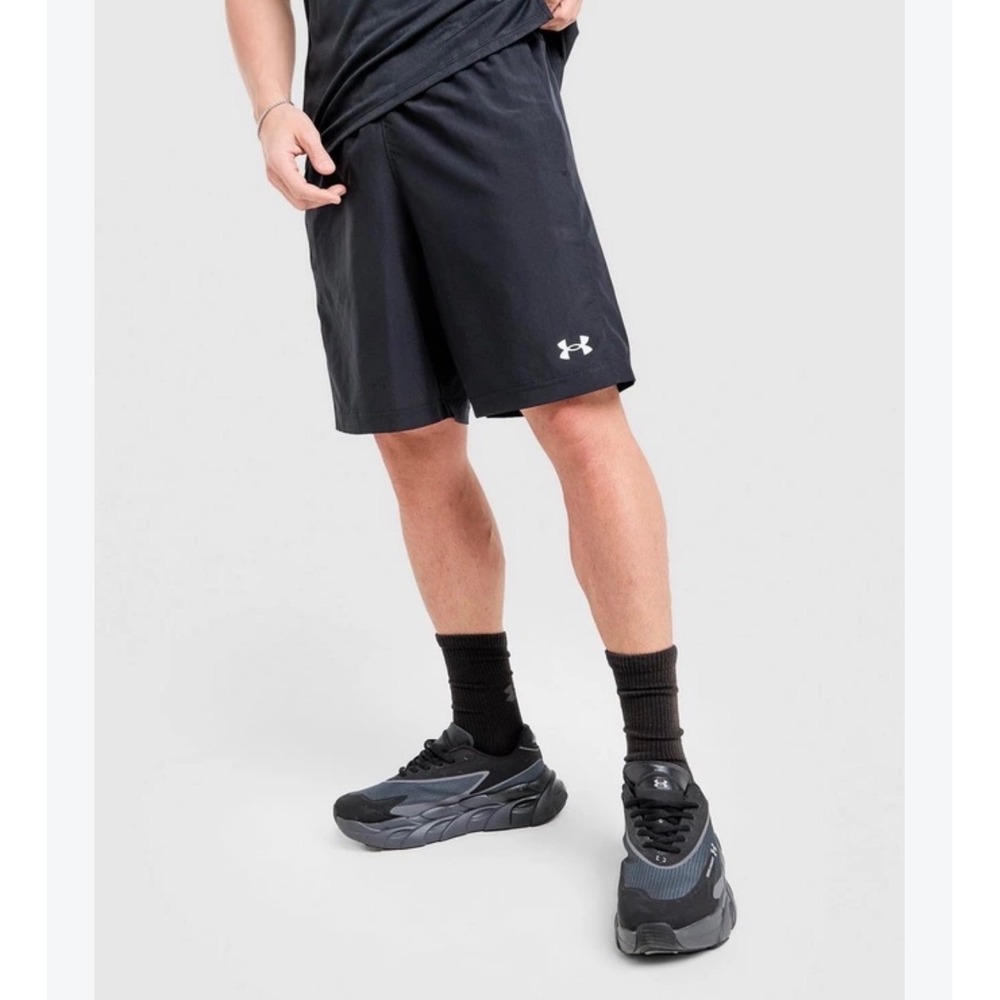 Under Armour Mens Performance Athletic Training Shorts Black Size Medium